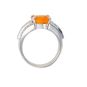 Bague or gris saphir et diamant(s) 
