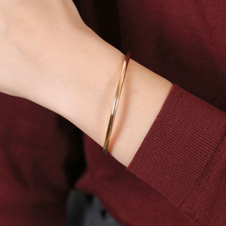 Bracelet Jonc Rigide or jaune 