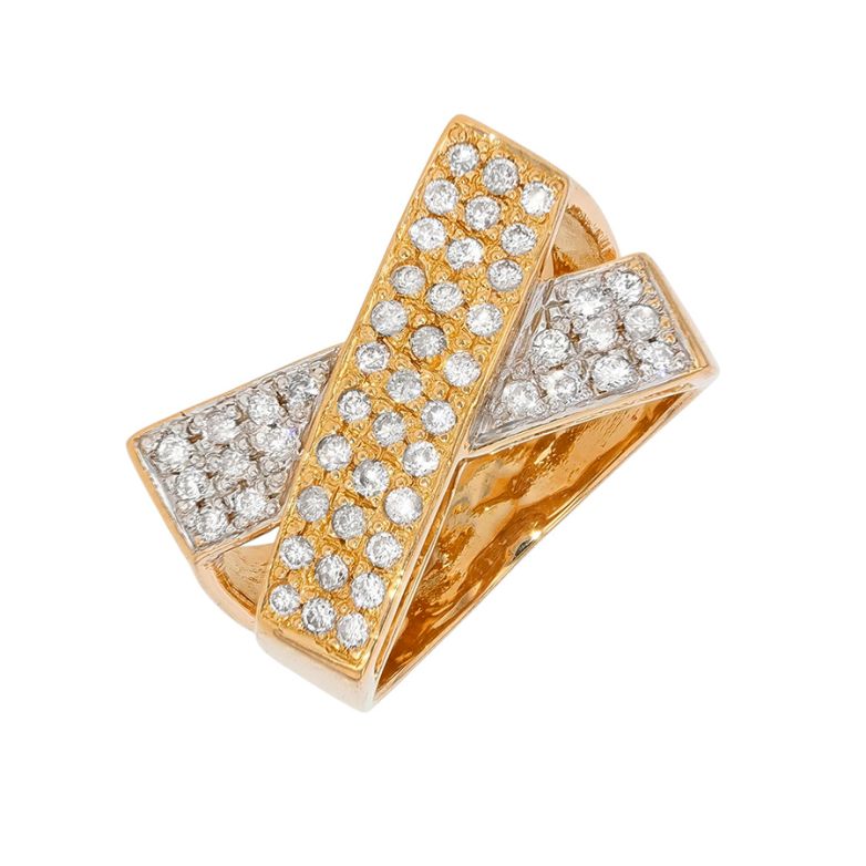 Bague or bicolore diamant (s)
