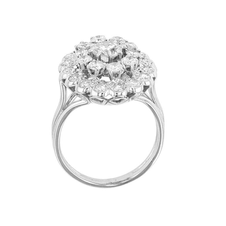Bague or gris diamant (s) Vintage 