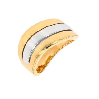 Bague or bicolore