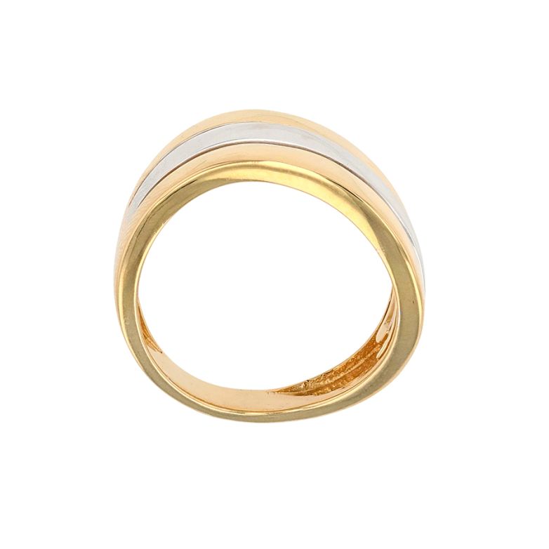 Bague or bicolore 