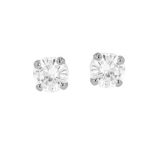 Boucles d'oreilles or gris diamant (s)