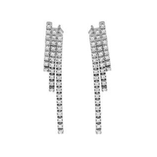 Boucles d'oreilles or gris diamant (s)