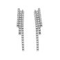 Boucles d'oreilles or gris diamant (s)