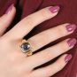 Bague or jaune Topaze 