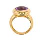 Bague or jaune Améthystes 