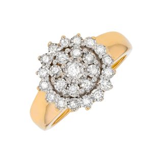 Bague or bicolore diamant (s)