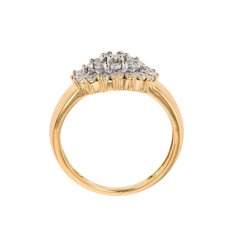 Bague or bicolore diamant (s) 