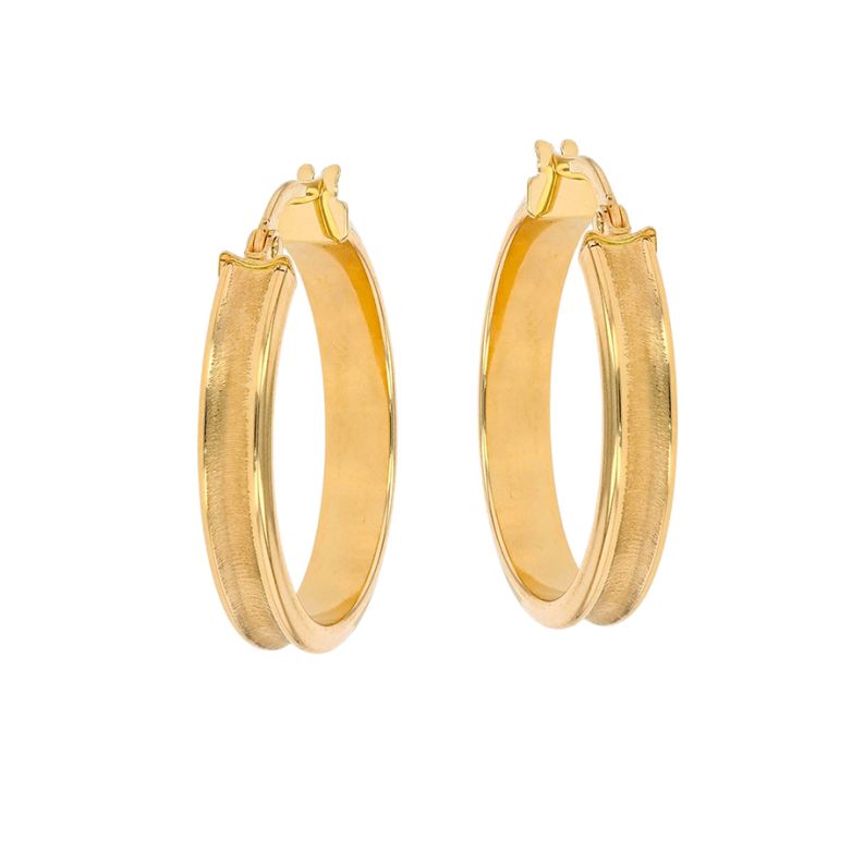 Boucles créoles or jaune