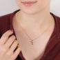 Collier maille forçat or gris diamant (s) 