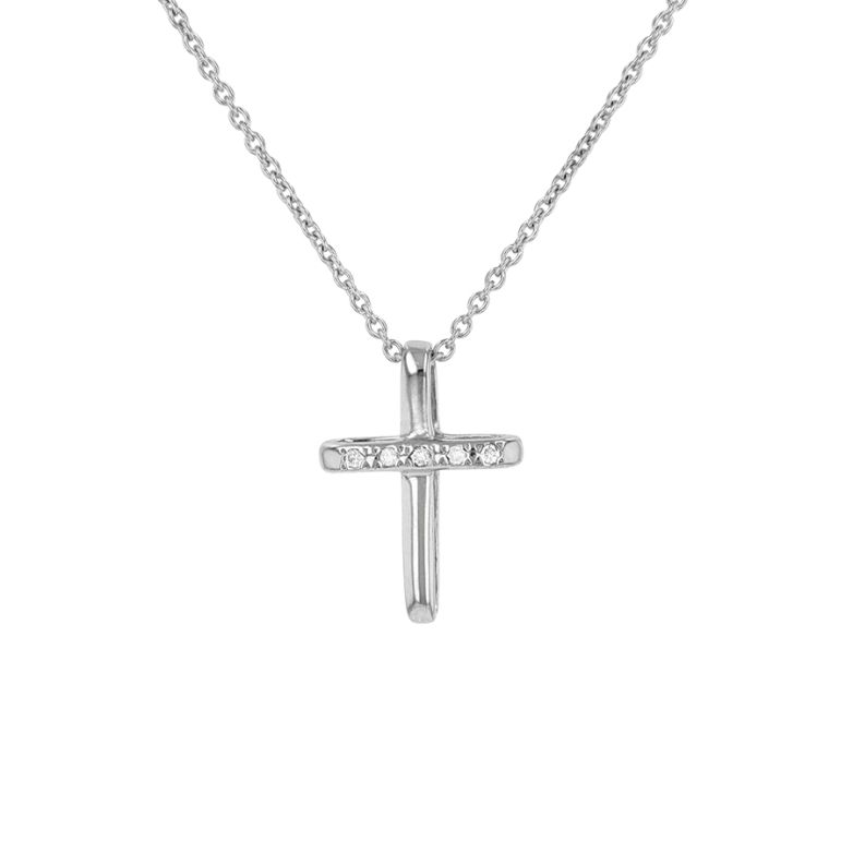 Collier maille forçat or gris diamant (s)