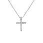 Collier maille forçat or gris diamant (s)