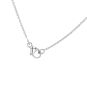 Collier maille forçat or gris diamant (s) 