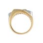 Bague or bicolore diamant (s)