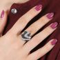 Bague or gris diamant (s) 
