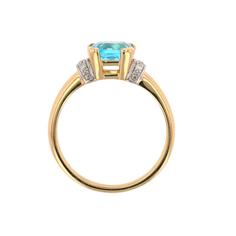 Bague 2 ors diamant,P.fine 