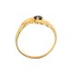 Bague or jaune Saphir 
