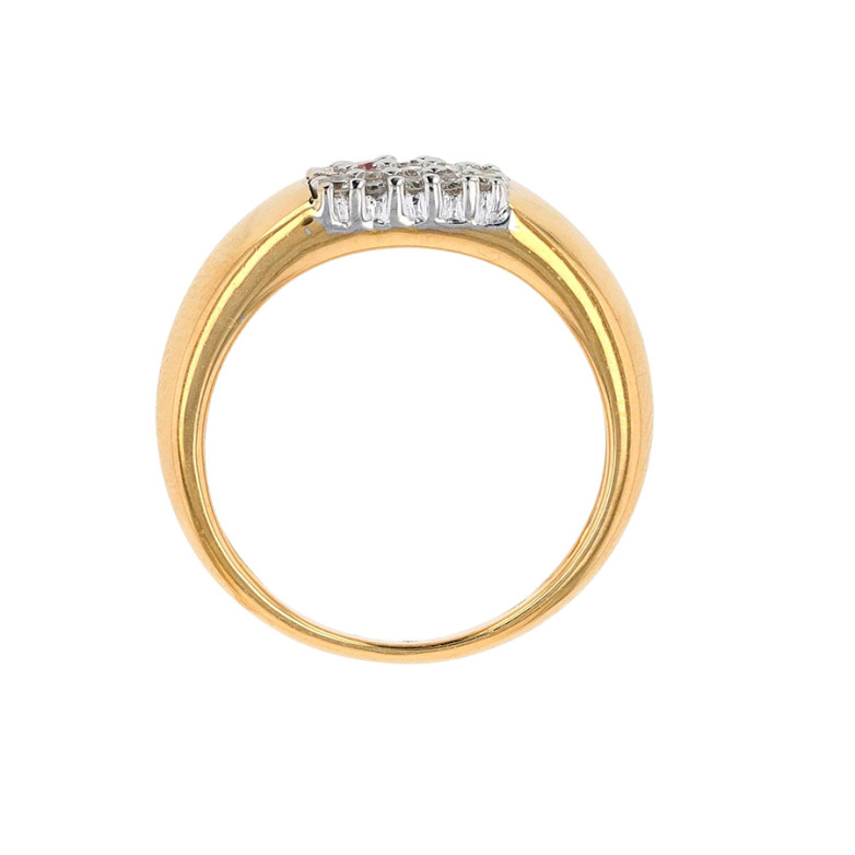 Bague diamants 0.25 carat 2...