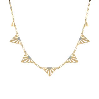 collier or jaune Vintage
