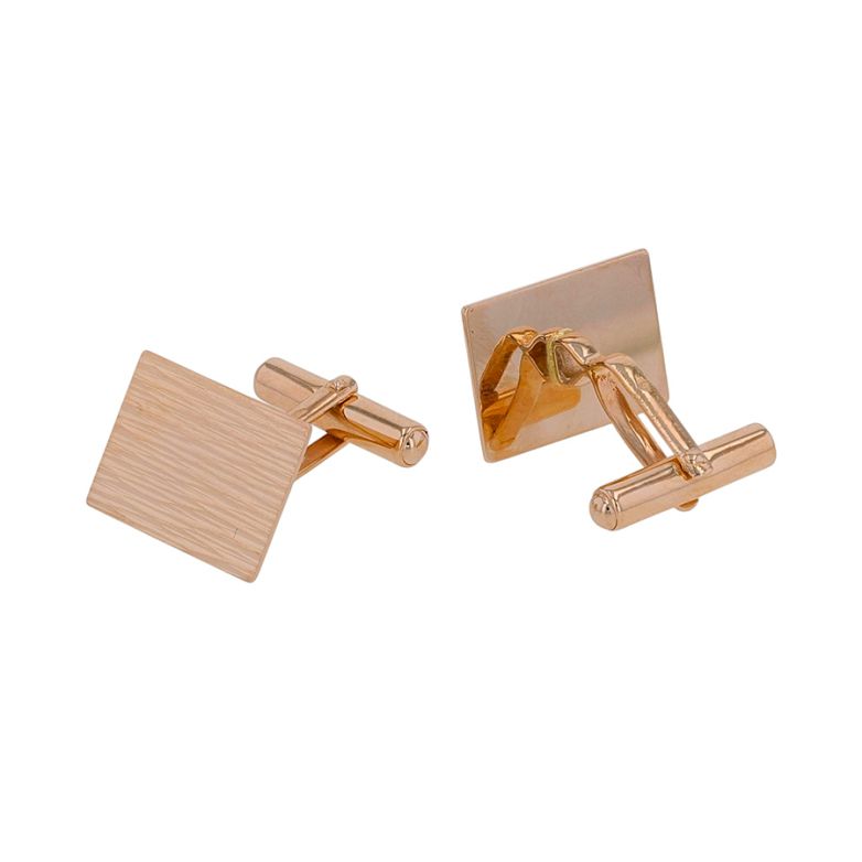 Boutons de manchettes or jaune