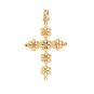 croix or jaune rose de diamants 