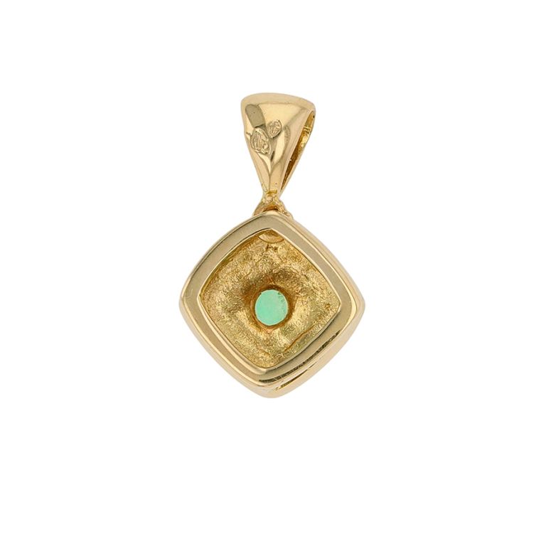 Pendentif or jaune Emeraude 