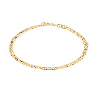 Bracelet maille marine or jaune