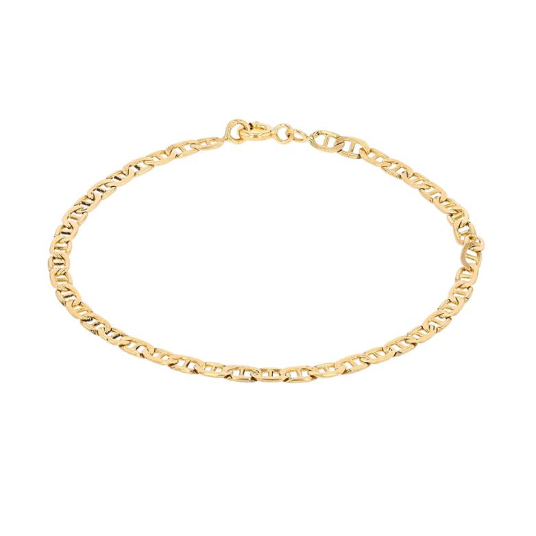 Bracelet maille marine or jaune