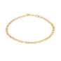 Bracelet maille marine or jaune