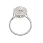 Bague or gris diamant(s) t. ancienne Vintage 