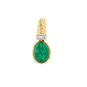 Pendentif or bicolore émeraude et diamant(s)