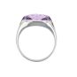 Bague or gris Améthystes 