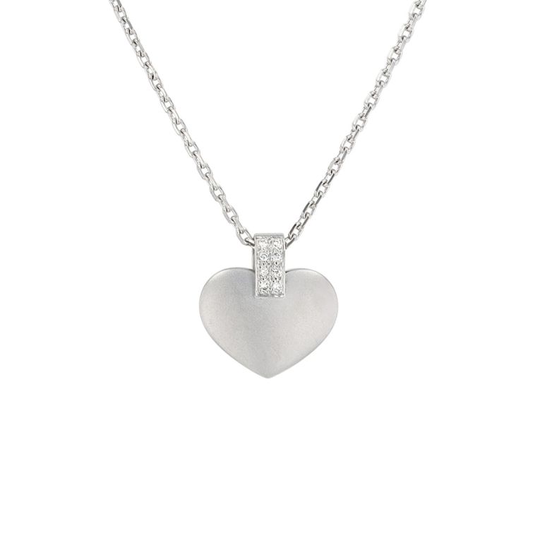 Collier maille forçat or gris diamant (s)