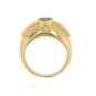Bague or jaune saphir et diamant(s) 