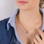 Collier maille forçat or jaune diamant (s) 
