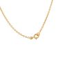 Collier maille forçat or jaune diamant (s) 