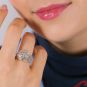 Bague or bicolore diamant (s) 