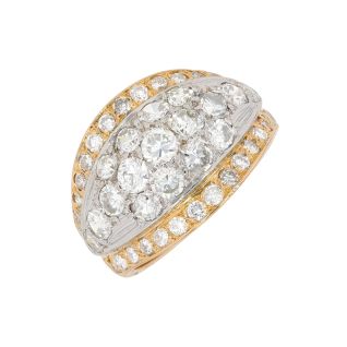 Bague or bicolore diamant (s)