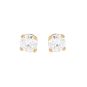 Boucles d'oreilles or jaune diamant (s) 
