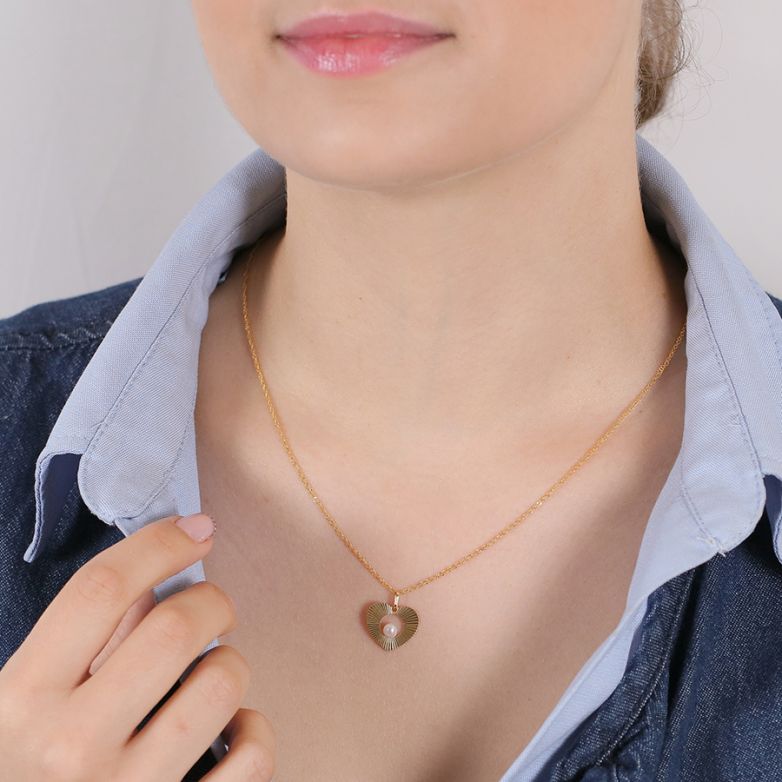 collier or jaune Perle 