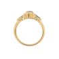 Bague or jaune Emeraude et Saphirs
