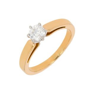 Solitaireor bicolore diamant (s)