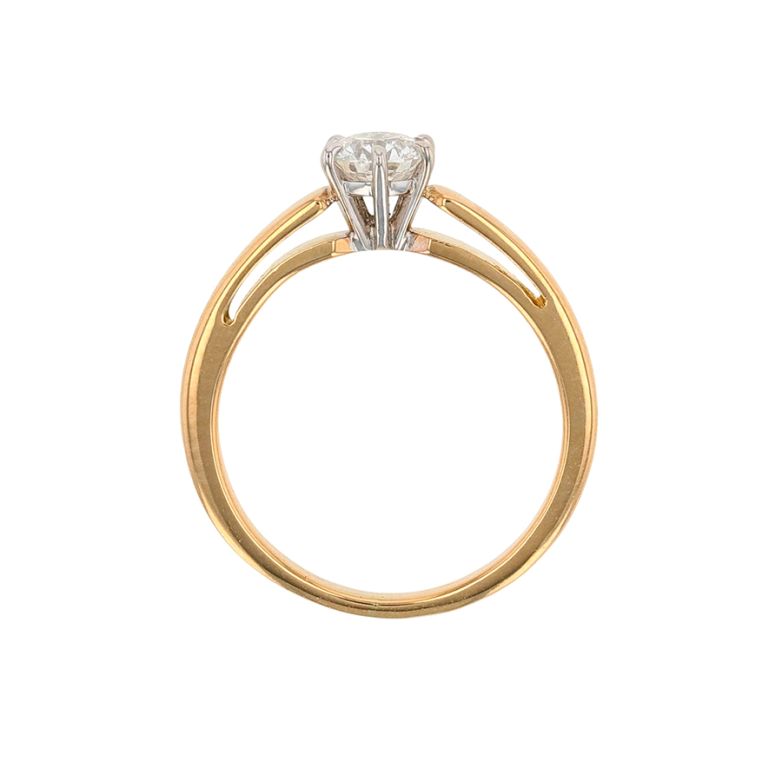 Solitaireor bicolore diamant (s)