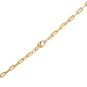 Chaine maille marine or jaune 