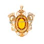 Pendentif or jaune Pierres fines Vintage 