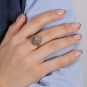 Bague 2 ors diamant (s) Vintage 