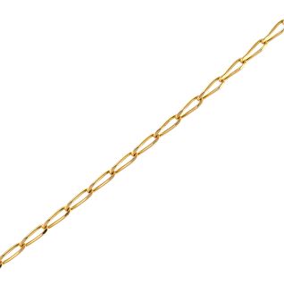 Chaine maille cheval or jaune