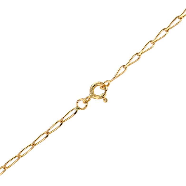 Chaine maille cheval or jaune 