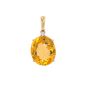 Pendentif or jaune diamant,P.fine